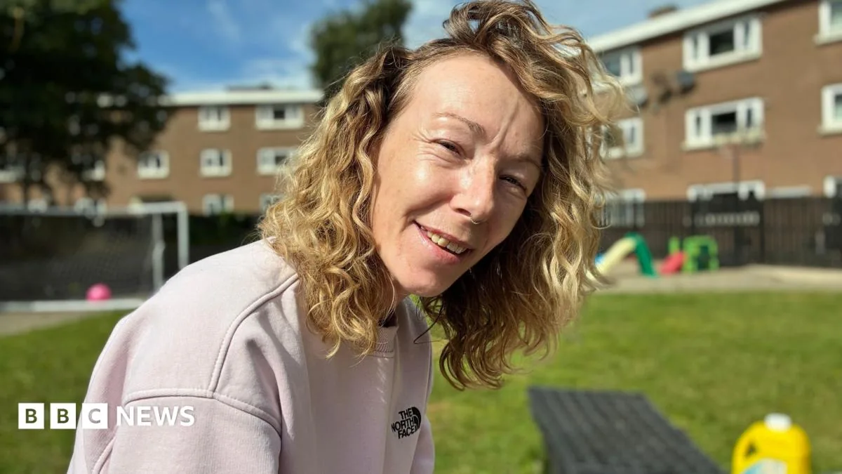 Volunteers tending a community garden at Annadale Community Centre in Belfast